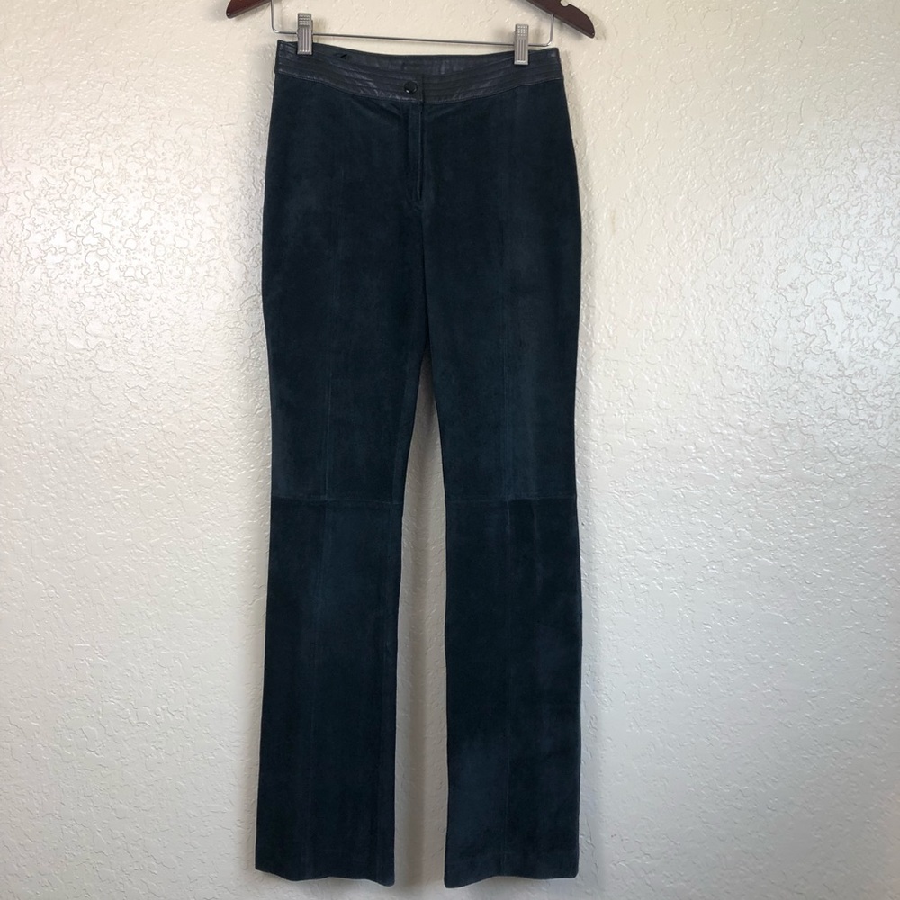 Black Leather pants straight leg